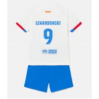 Maglie da calcio Barcelona Robert Lewandowski #9 Seconda Maglia Bambino 2023-24 Manica Corta (+ Pantaloni corti)